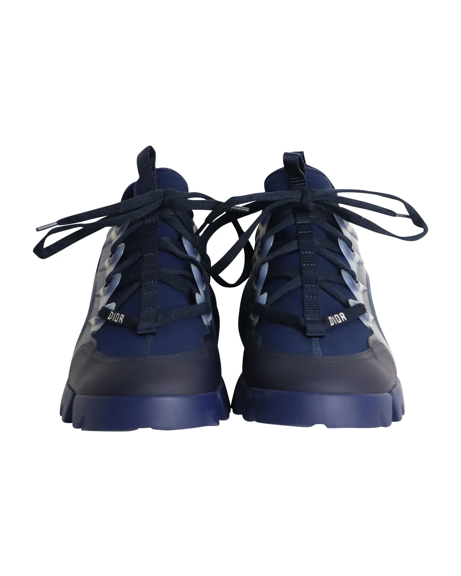 Dior D-Connect Sneakers in Navy Blue Neoprene