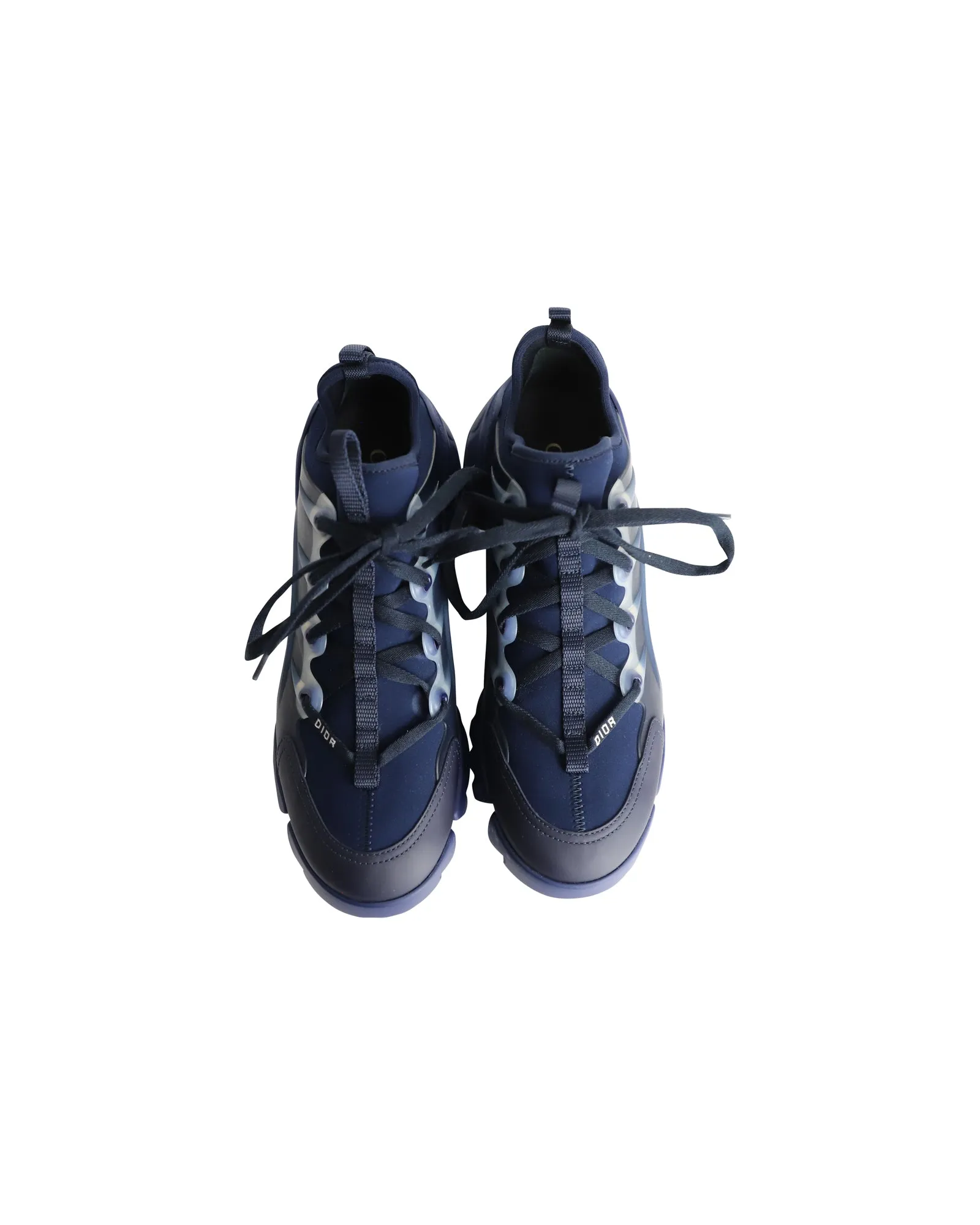 Dior D-Connect Sneakers in Navy Blue Neoprene