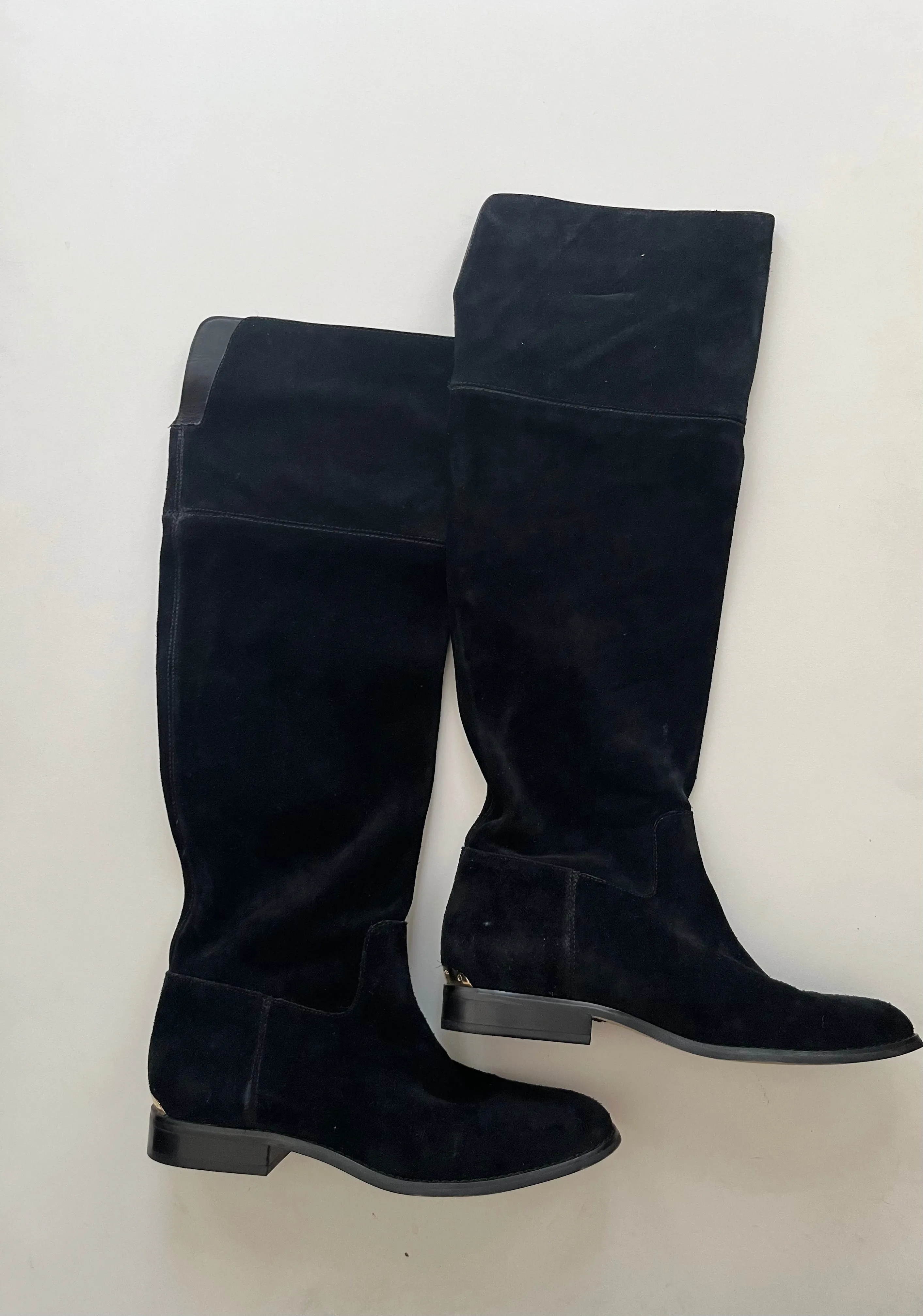 Comfort Lining Hiking Trails Road Trip Boots Knee Flats By Michael Kors O In Black, Size: 10