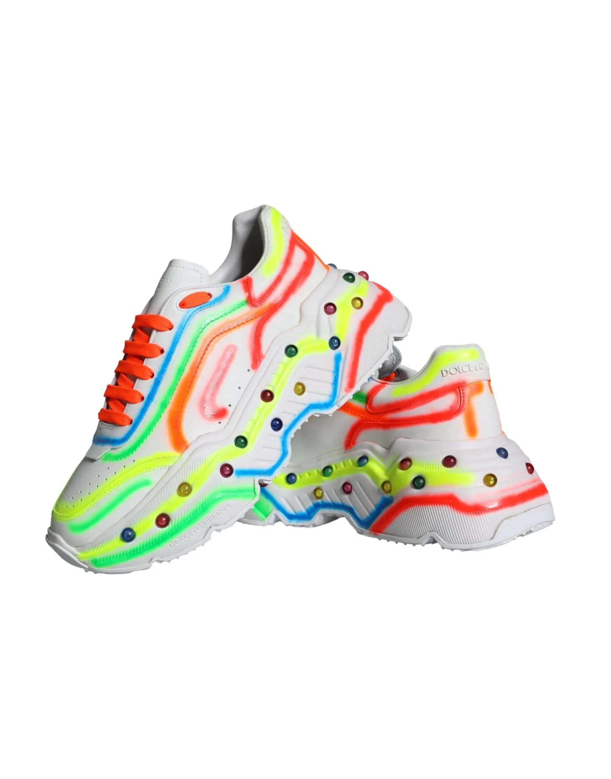 Dolce & Gabbana Multicolor Daymaster LED Lighted Sneakers Sko
