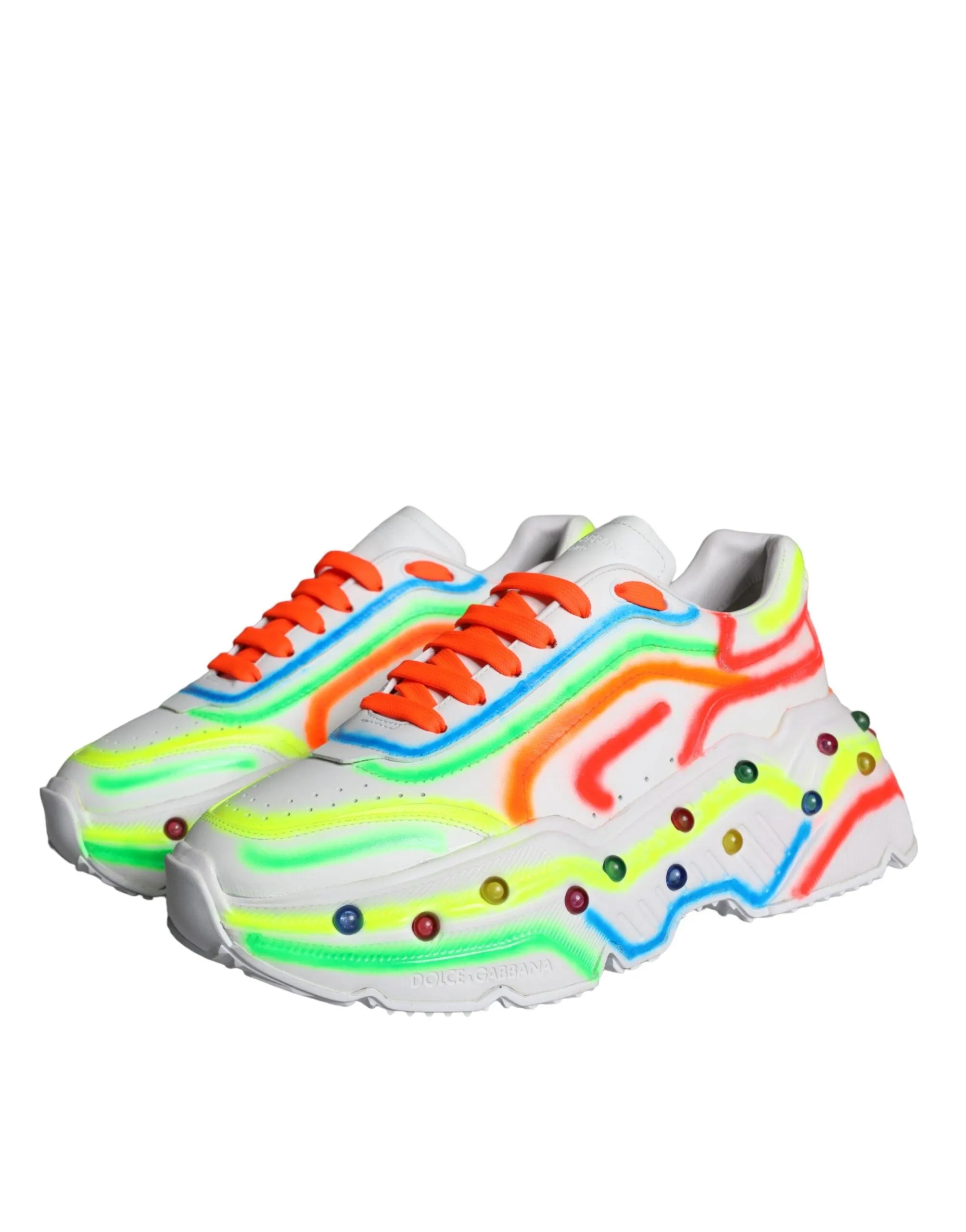 Dolce & Gabbana Multicolor Daymaster LED Lighted Sneakers Sko