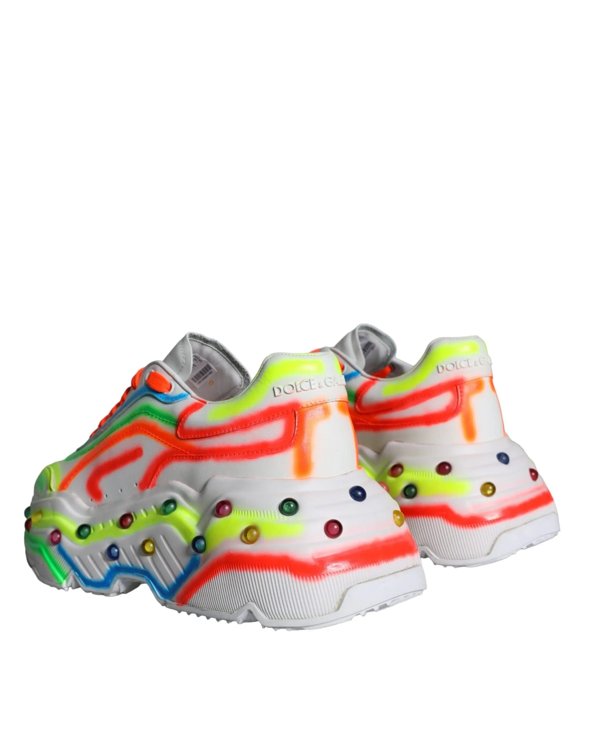Dolce & Gabbana Multicolor Daymaster LED Lighted Sneakers Sko