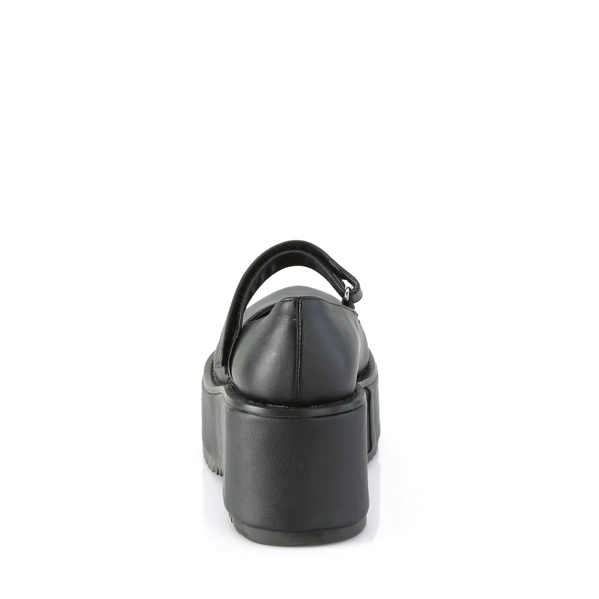 DOLLIE-01 DemoniaCult Black Vegan Leather Sexy Women's Heels & Platform Shoes (Alternative Footwear)