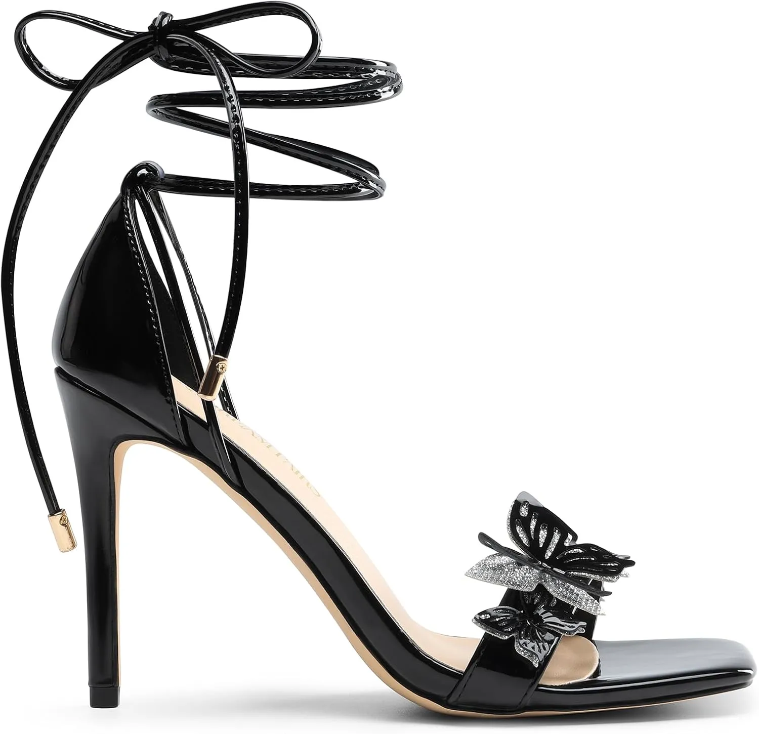 DREAM PAIRS Lace Up High Heels Stilletos Gladiator Open Square Toe Fashion Dressy Wedding Bridal Pumps Sandals