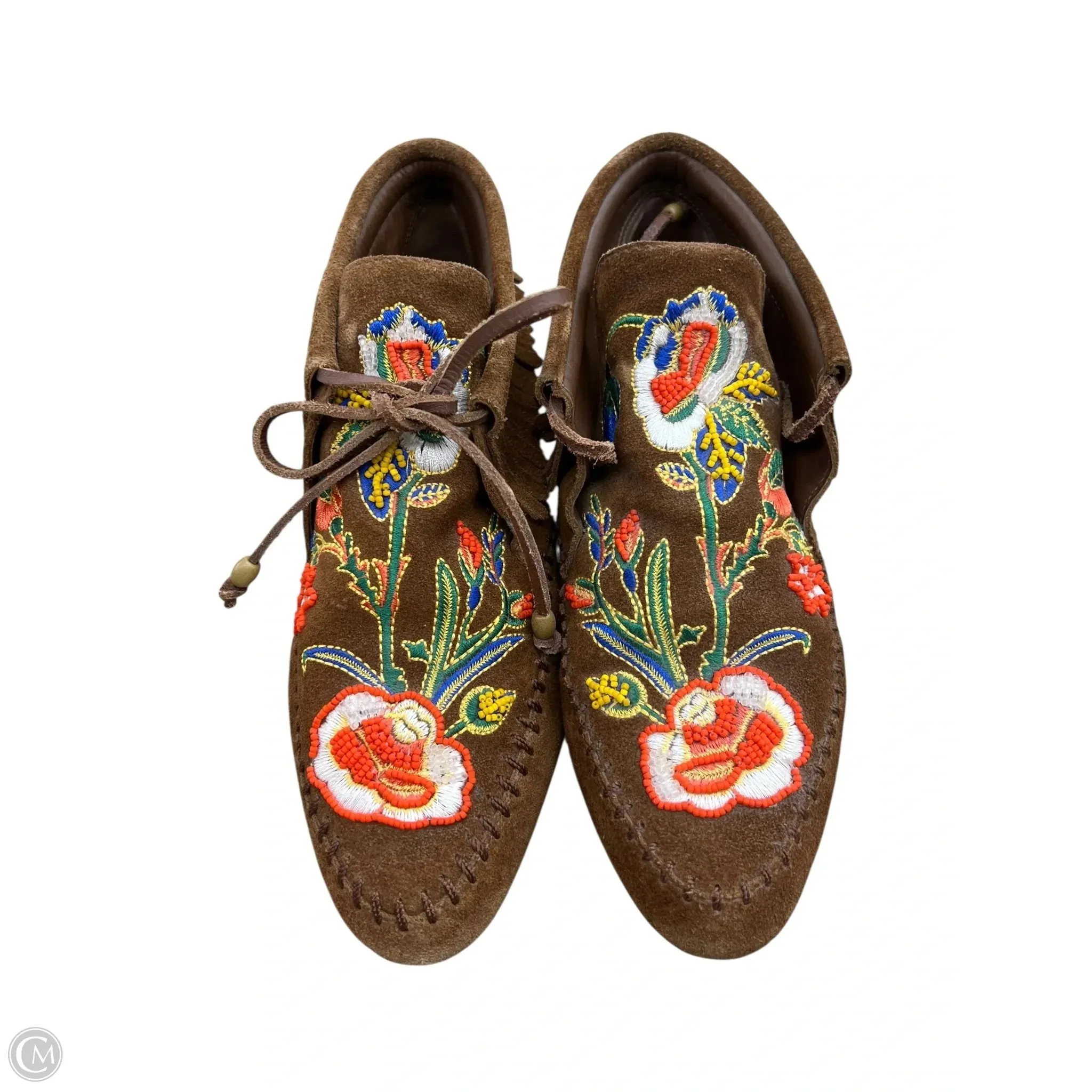 Shoes Designer By Tory Burch In Floral Print, Size: 7 construction mud proof