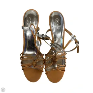 Sandals Designer By Coach In Tan, Size: 9 Forest Mood Shock absorption