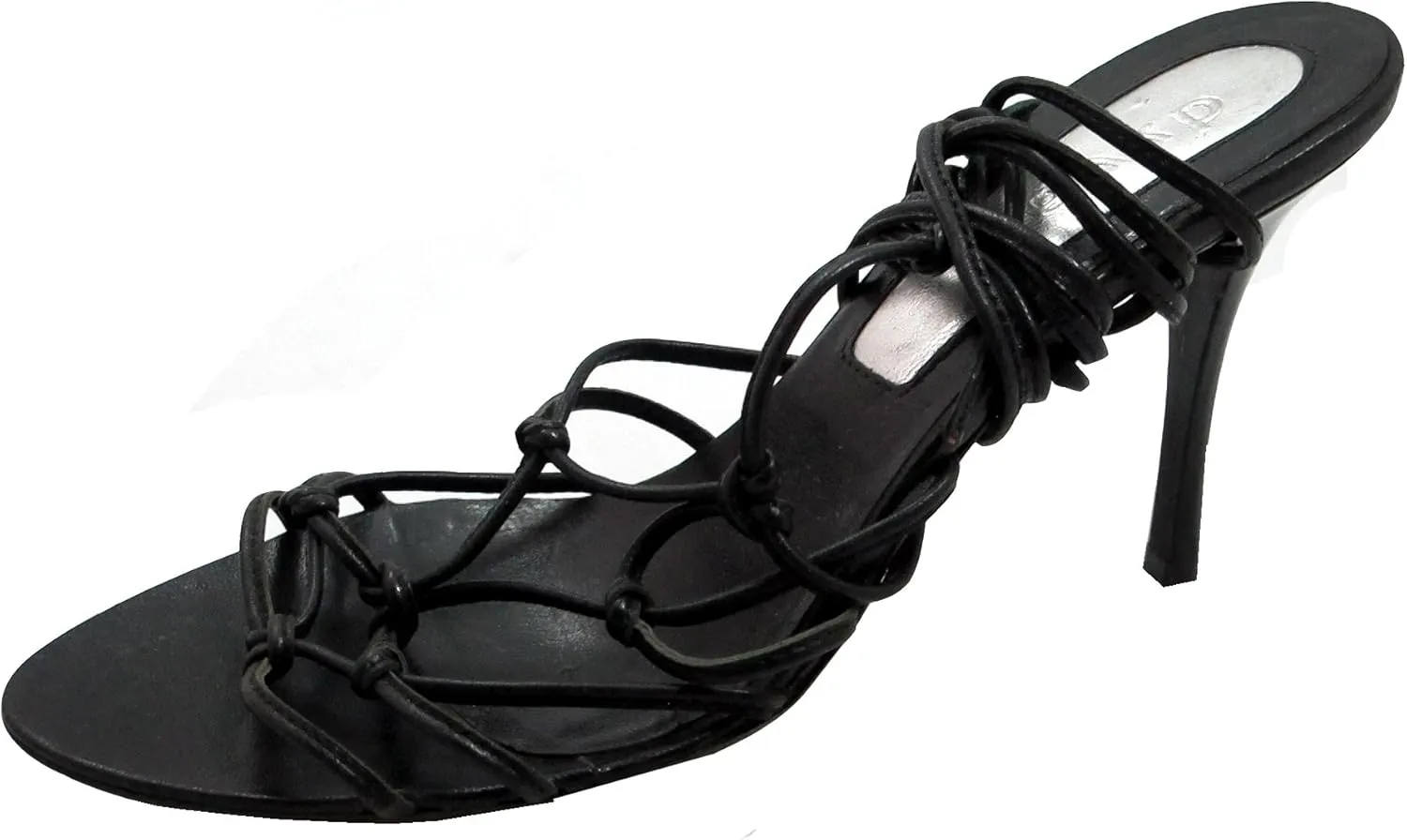 Dyva Designer 19940 Women's Italian Leather Strappy Mid Heel Sandal