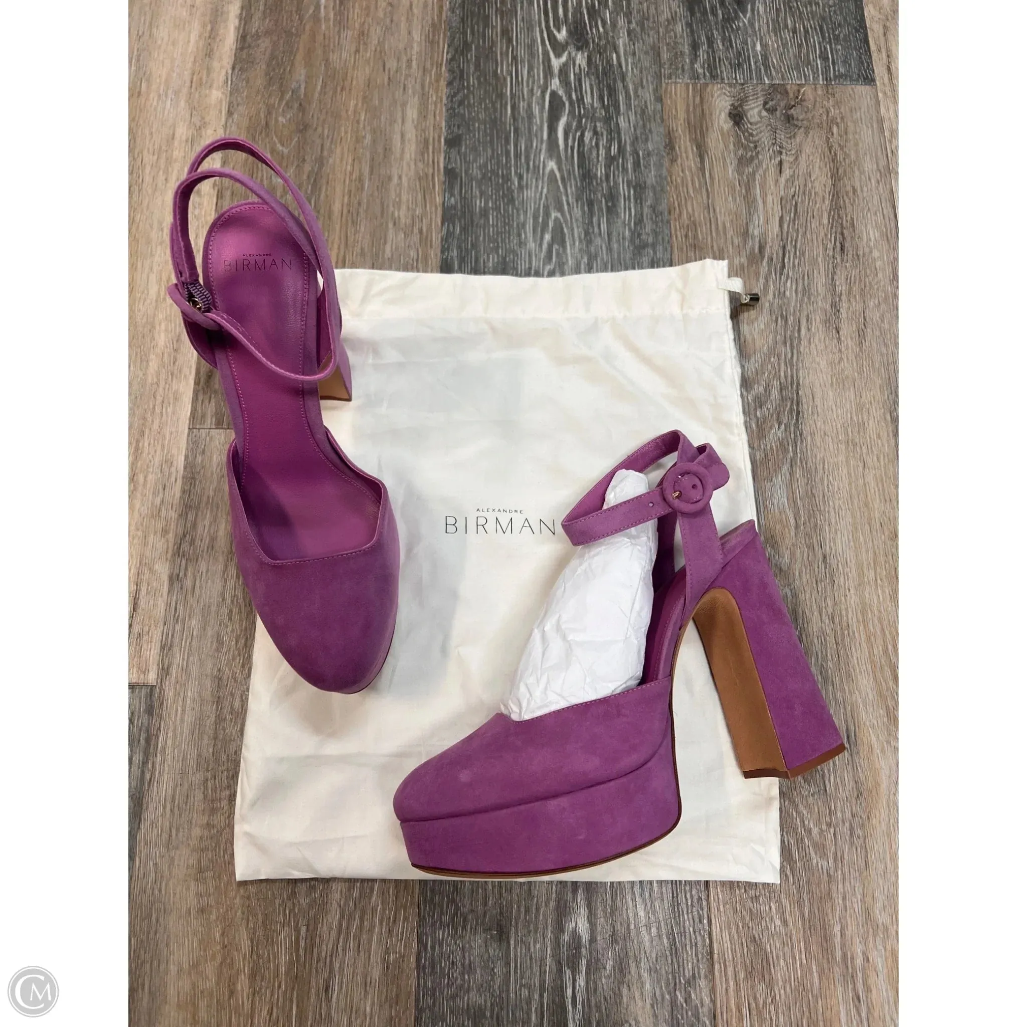 Shoes Designer By Alexandre Birman In Purple, Size: 9.5 Dust Free