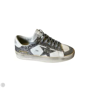 Shoes Luxury Designer By Golden Goose In Silver & White, Size: 37 Eco Friendly Construction