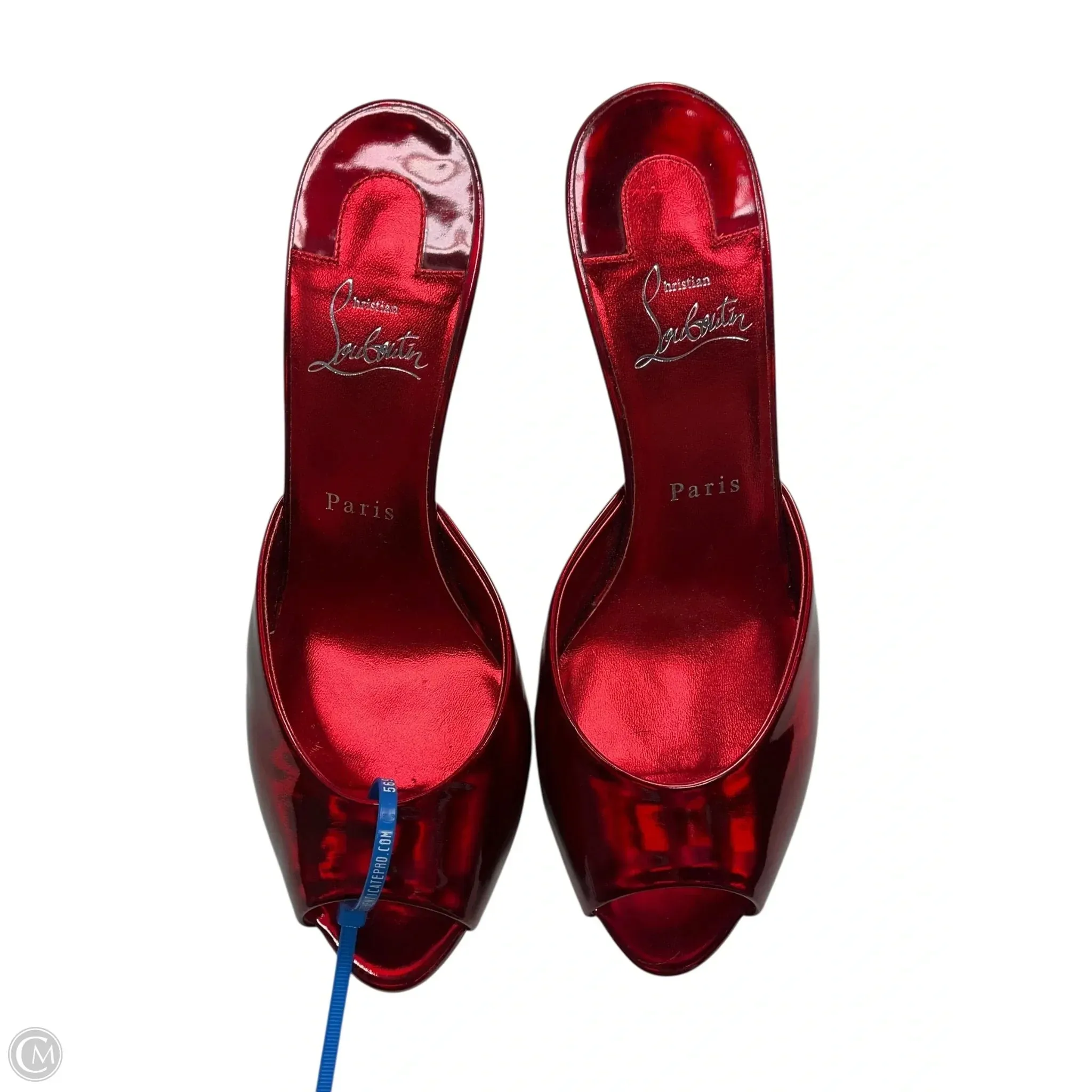 Shoes Luxury Designer By Christian Louboutin In Red, Size: 8 King Strong