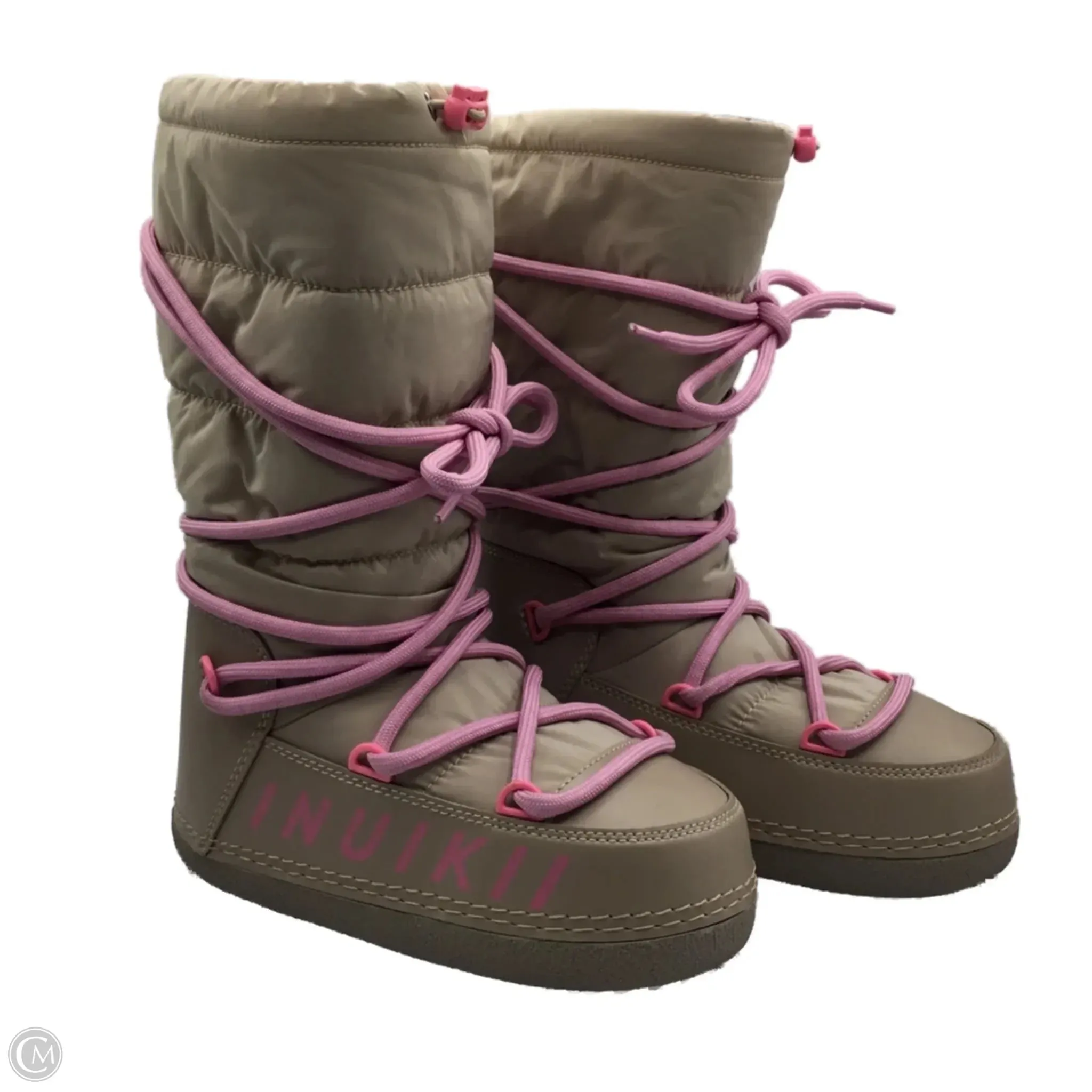 Boots Knee Flats By Anthropologie In Tan, Size: 6 Easy To Clean