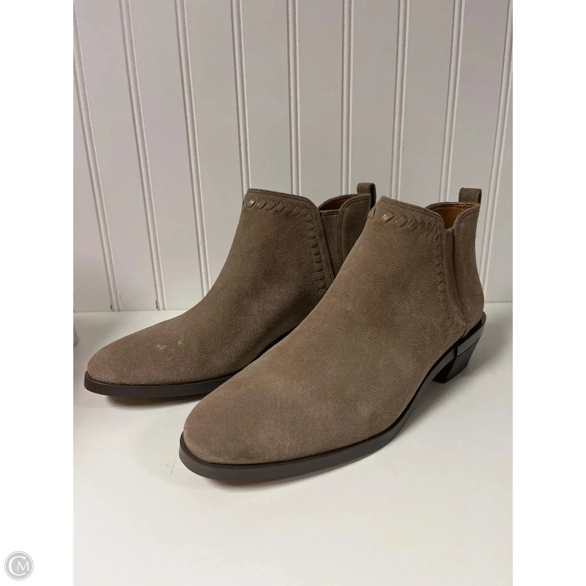 Boots Designer By Coach In Taupe, Size: 8 City Run forest walk