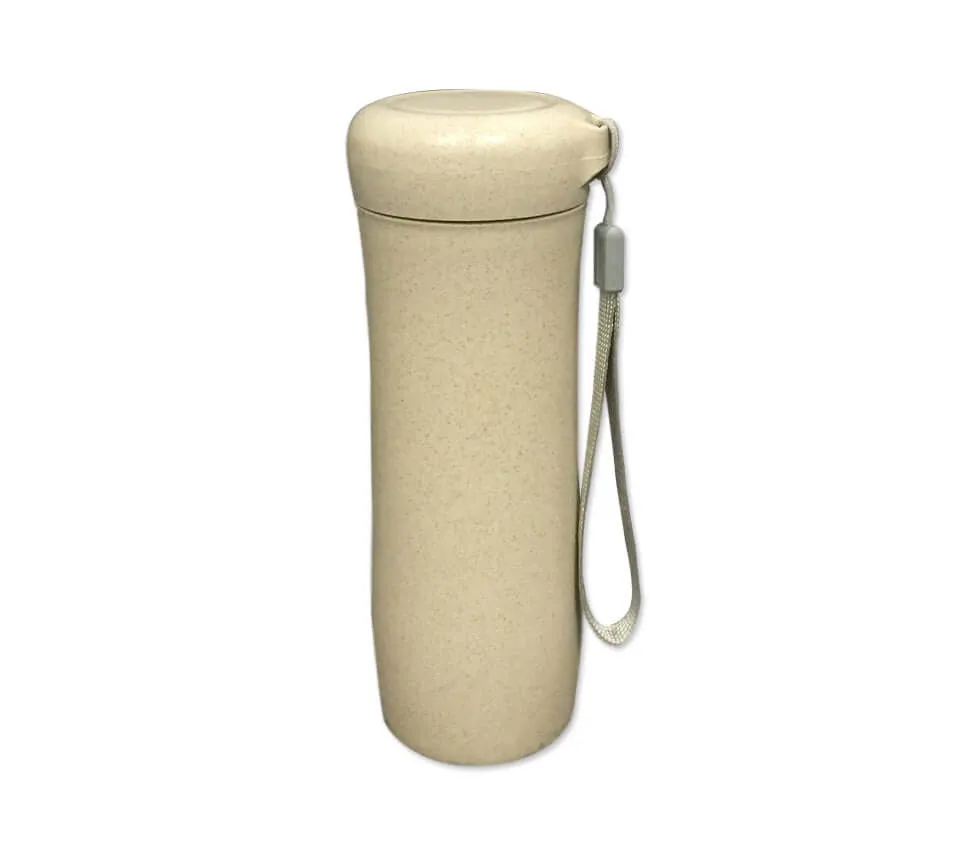 Eco Friendly Wheat Straw Tumbler with Sling