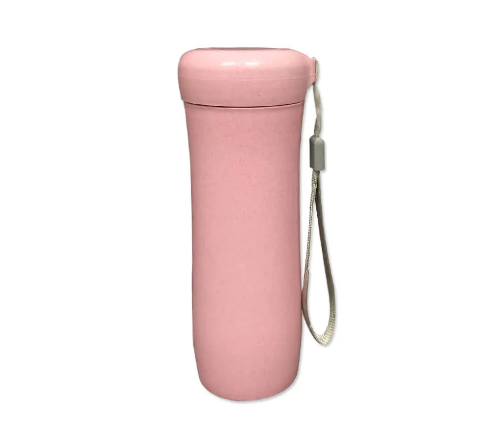 Eco Friendly Wheat Straw Tumbler with Sling