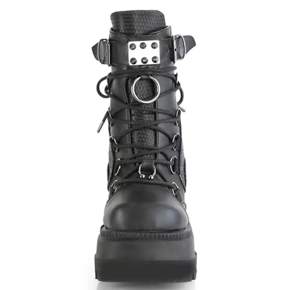 Egirl Darkwave Black Cyber Punk Sneakers