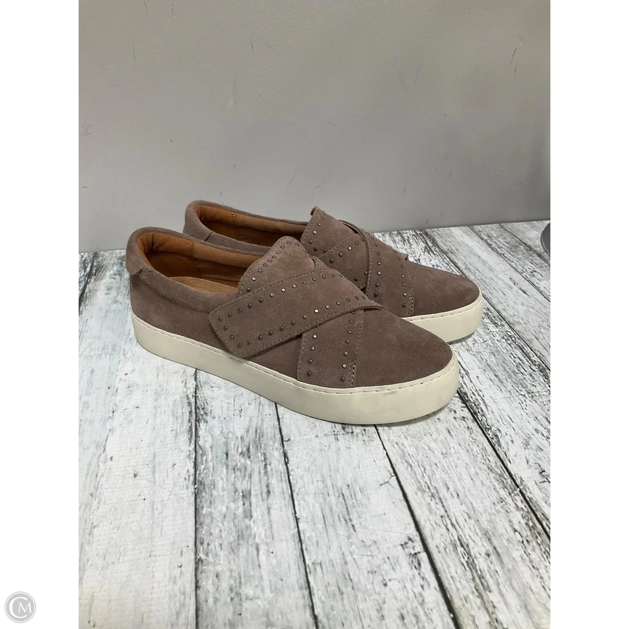 Wet Land Shoes Designer By Frye In Taupe, Size: 8