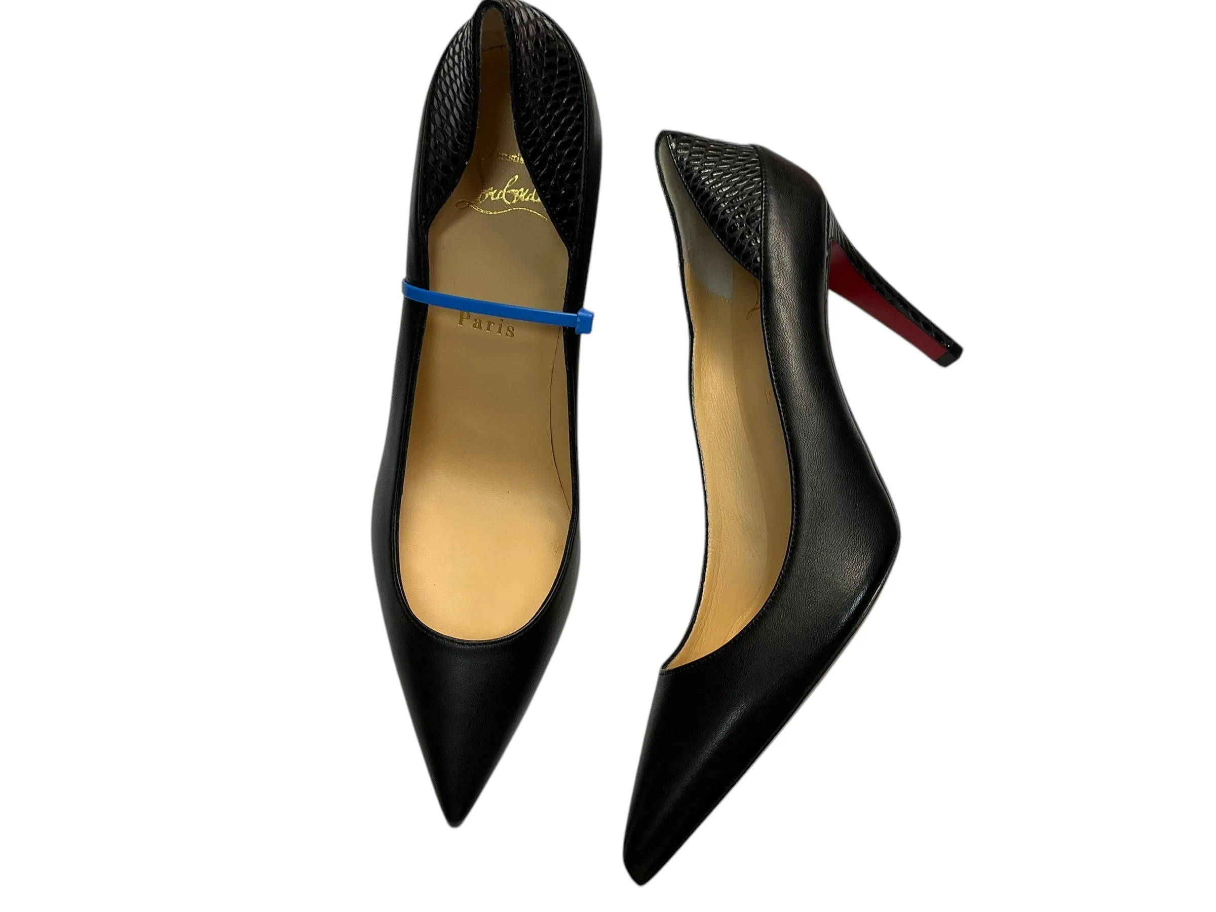 Sea Breeze Sandals Luxury Designer By Christian Louboutin In Black, Size: 9