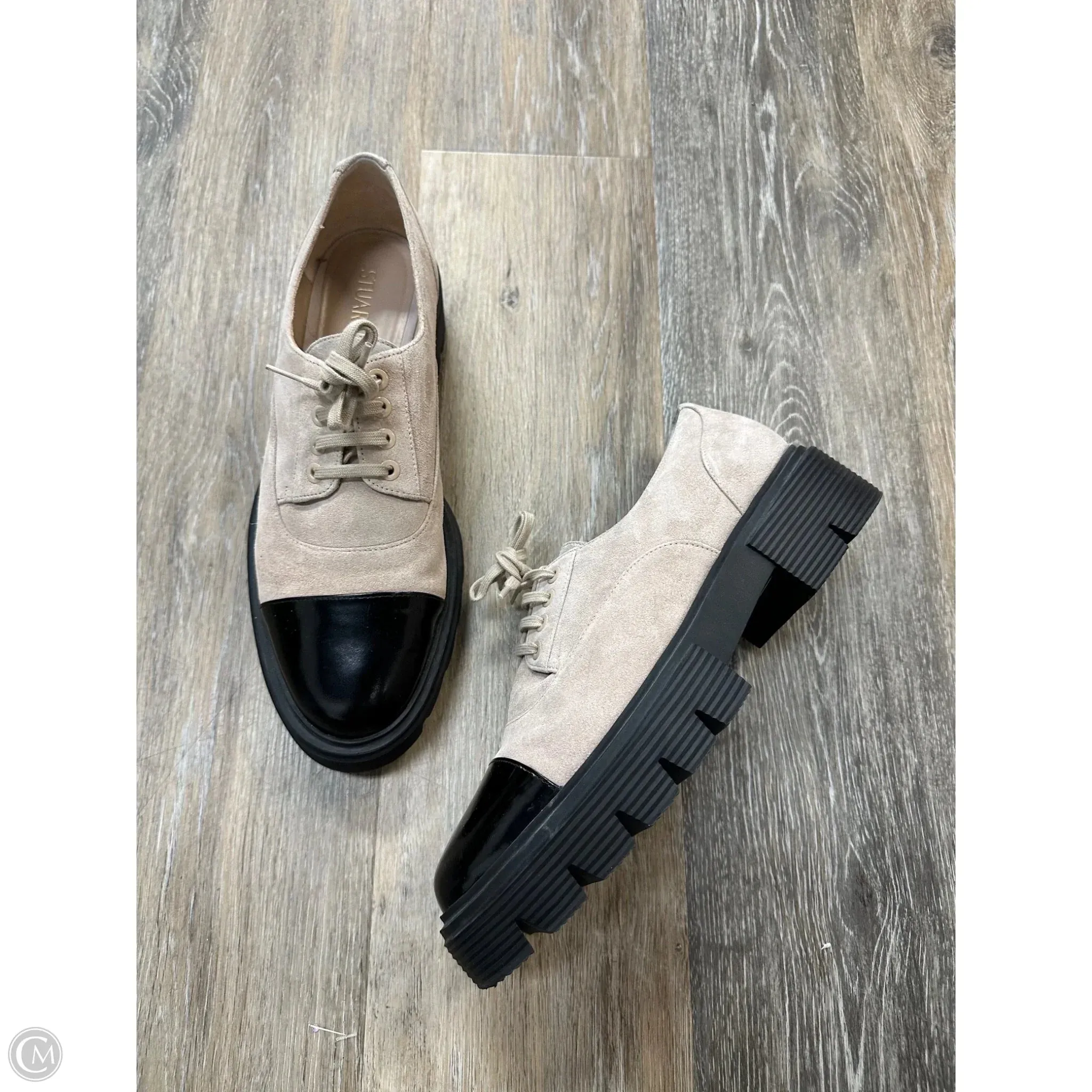 Shoes Designer By Stuart Weitzman In Black & Brown, Size: 9.5 Tech Knit