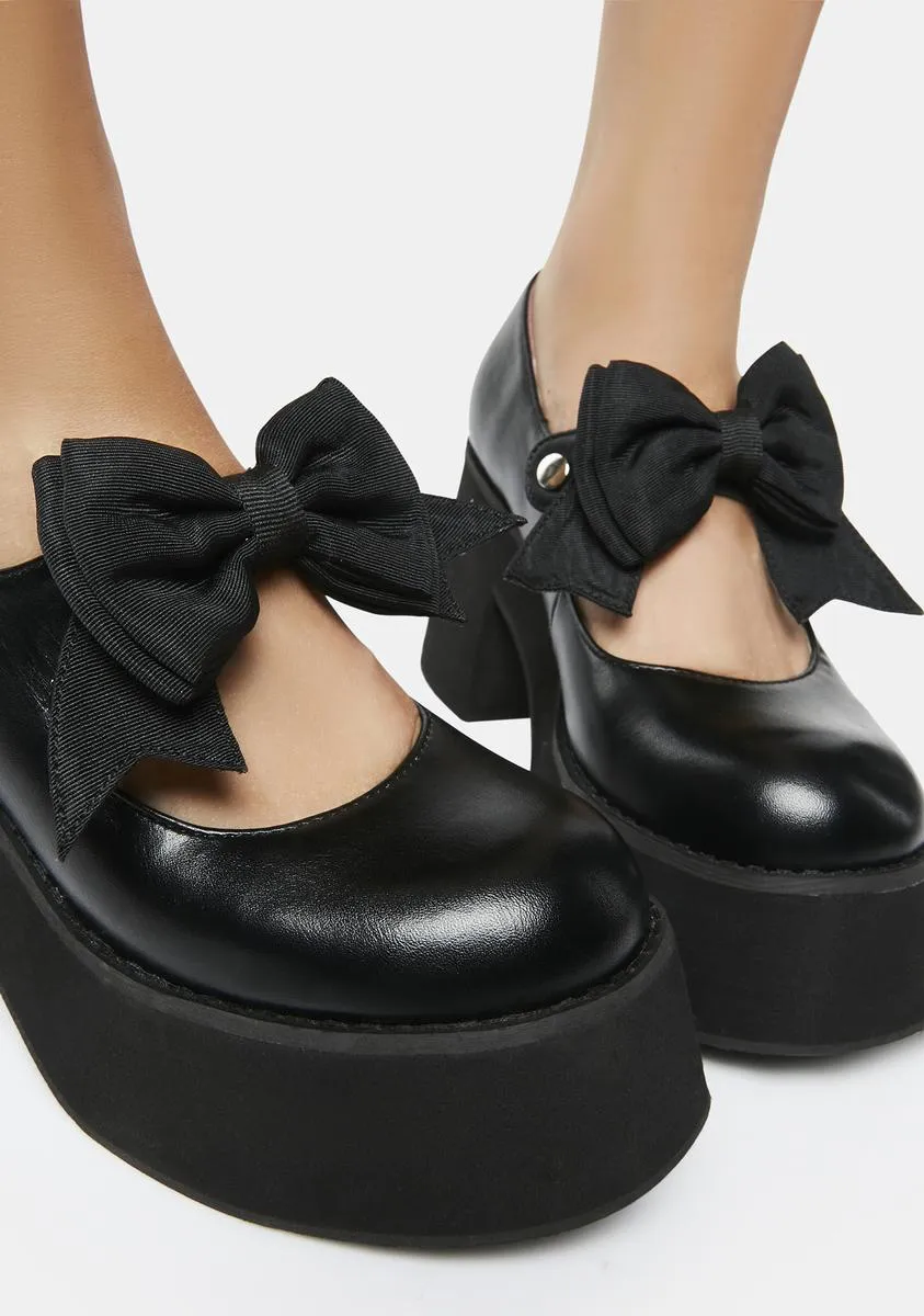 Electropop Girl Platform Mary Janes