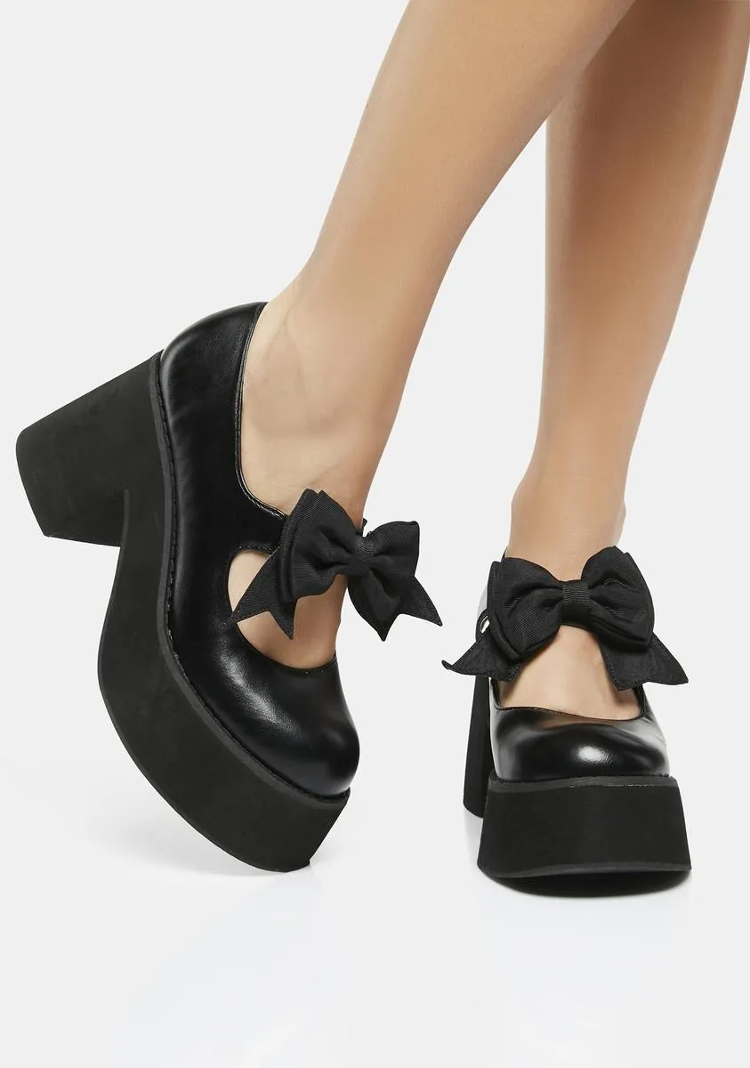 Electropop Girl Platform Mary Janes