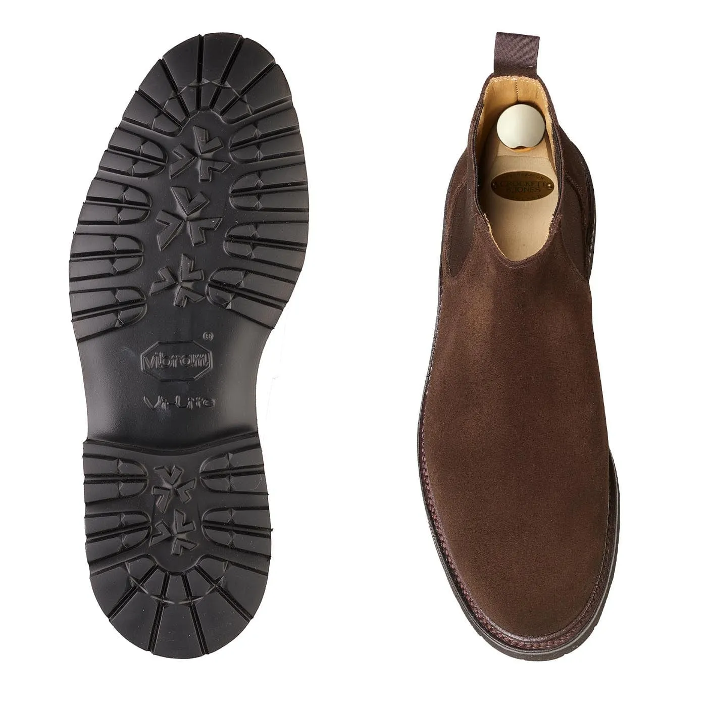 Elgin Dark Brown Suede Anti Fatigue