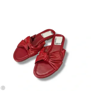 Comfort Enhancement Water Edge Sandals Designer By Kate Spade In Red, Size: 7