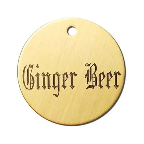 Engraved Collar Name Tag Xtra Large Thick 1 1/2" - Starting at