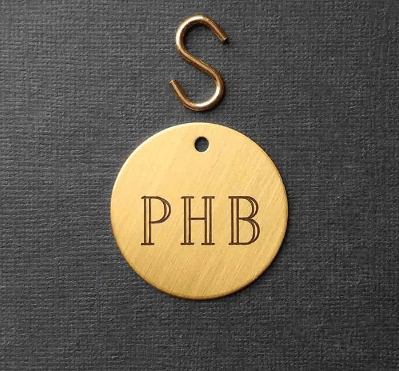 Engraved Collar Name Tag Xtra Large Thick 1 1/2" - Starting at