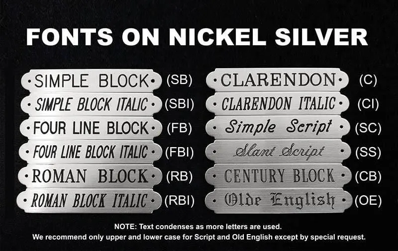 Engraved Collar Name Tag Xtra Large Thick 1 1/2" - Starting at
