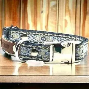 Engraved Cotton Dog Collar for Small Breeds