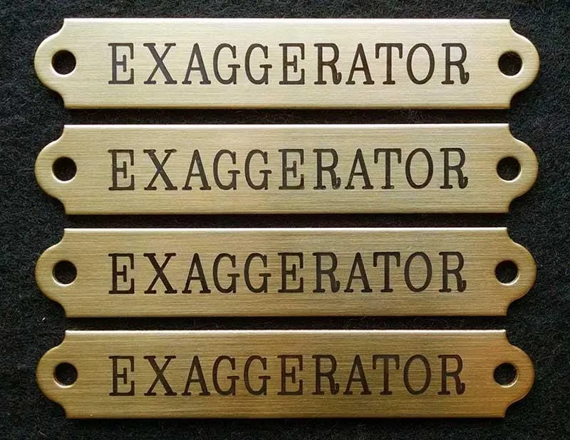 Engraved HALTER PLATE LARGE THICK 4 1/4" x 3/4" x .050" Solid Brass or Nickel Silver Notched or Scalloped Corners Horse Name Plate starting at