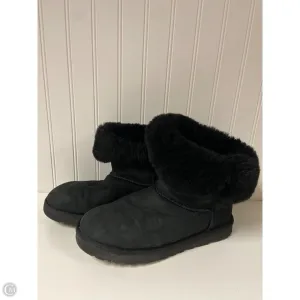 Leg Long Boots Designer By Ugg In Black, Size: 10