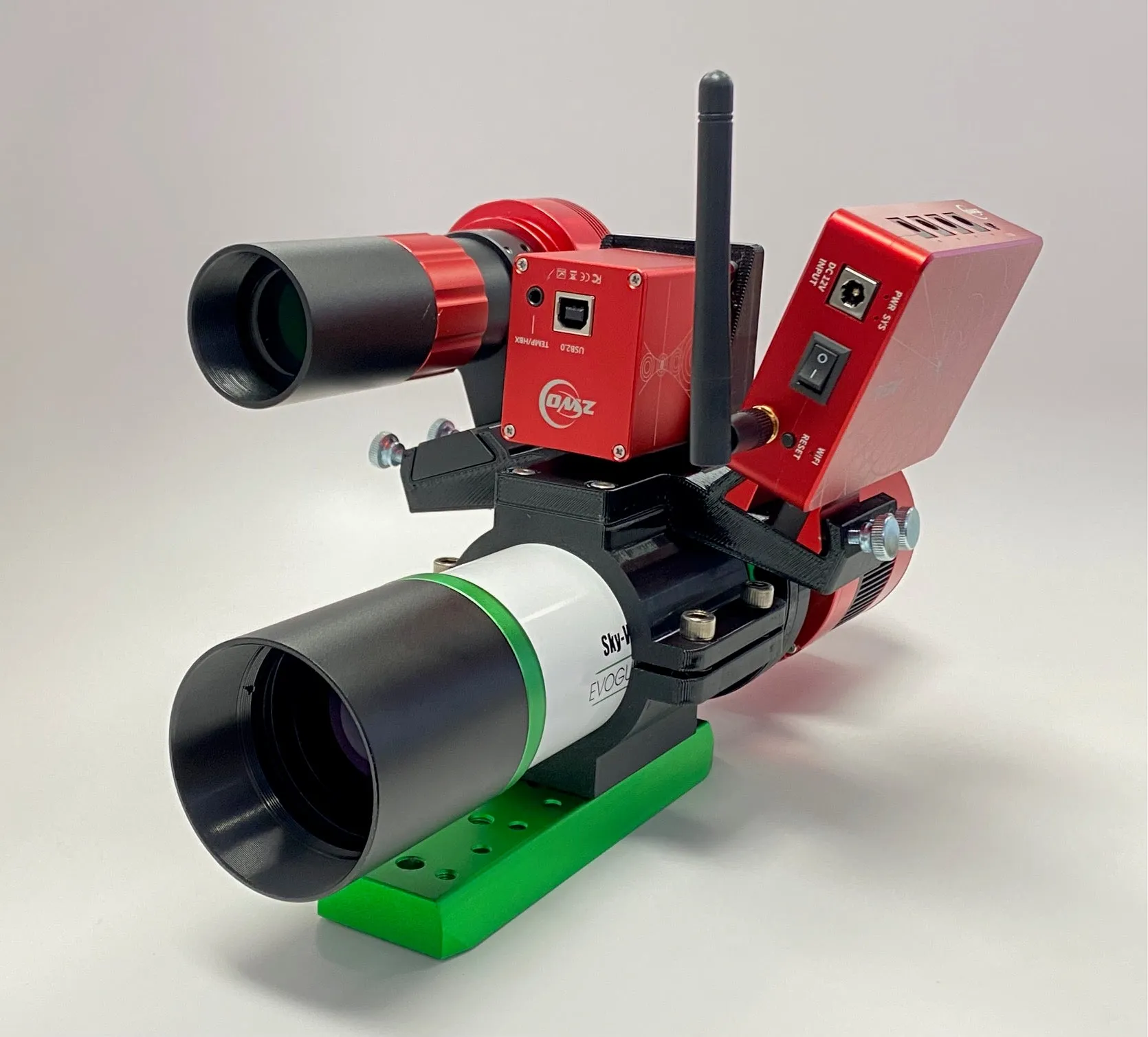 EvoGuide 50 Clamshell Ring and Mounting Bracket for ZWO EAF