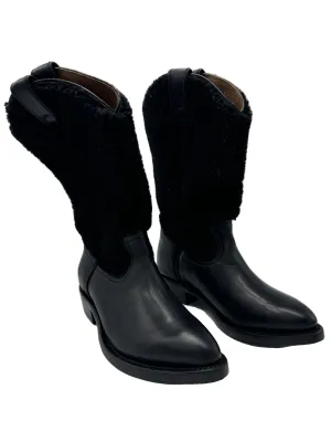 Proprietary Cushion System Walking Boots Designer By Frye In Black, Size: 6