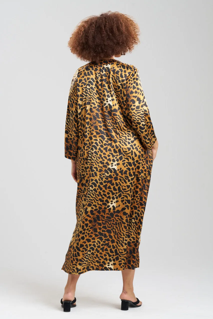 Exotic Animal Zip Caftan