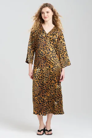Exotic Animal Zip Caftan