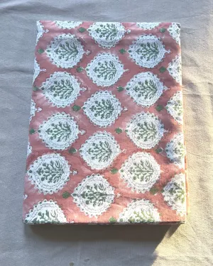 Fall home decor block print floral tablecloth, Boho Vintage rectangular aTablecloth Handmade Table cloth, unique gift for mom, Hostess gift