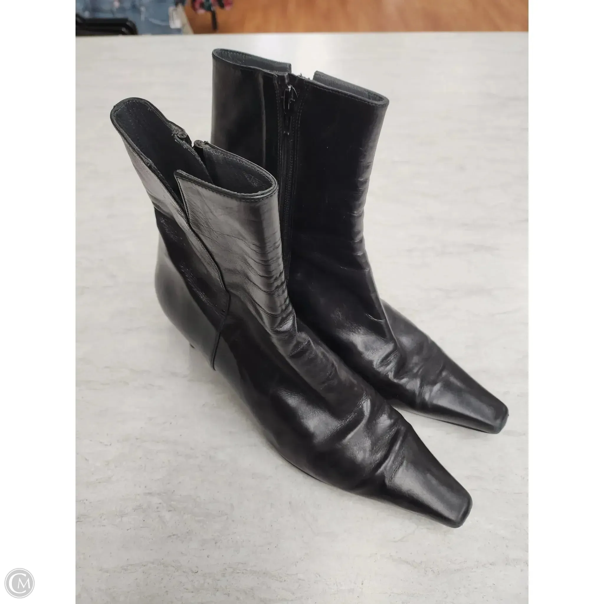 Boots Designer By Stuart Weitzman In Black, Size: 9 Comfort collar