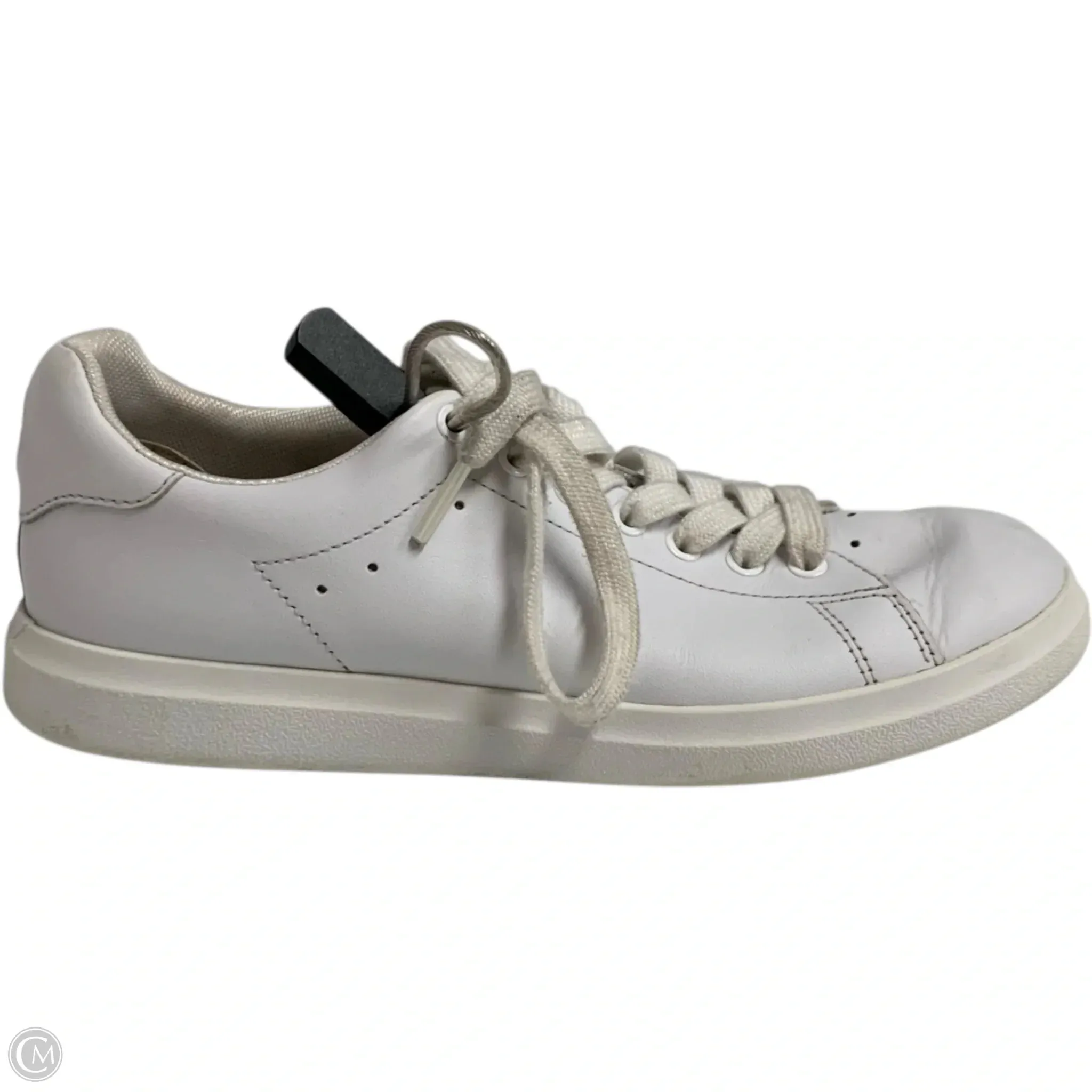 Reinforced toe box Zip Fast Shoes Designer By Tory Burch In White, Size: 6.5