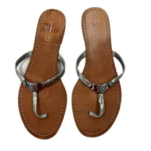 Night Out Dynamic Flex Construction Sandals Designer By Coach In Brown, Size: 6.5