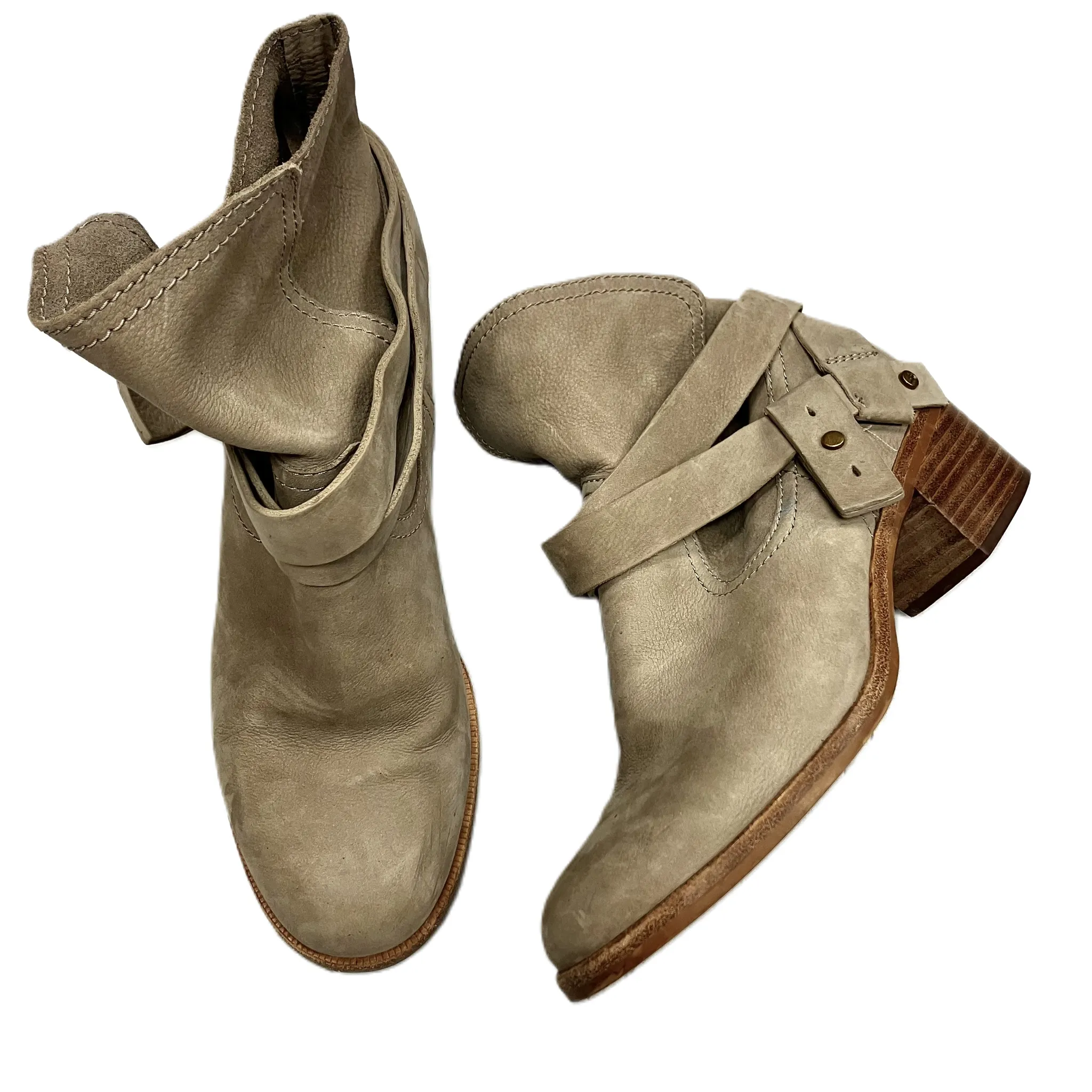 Bold Neon Feather Light City Adventure Boots Designer By Ugg In Taupe, Size: 6.5