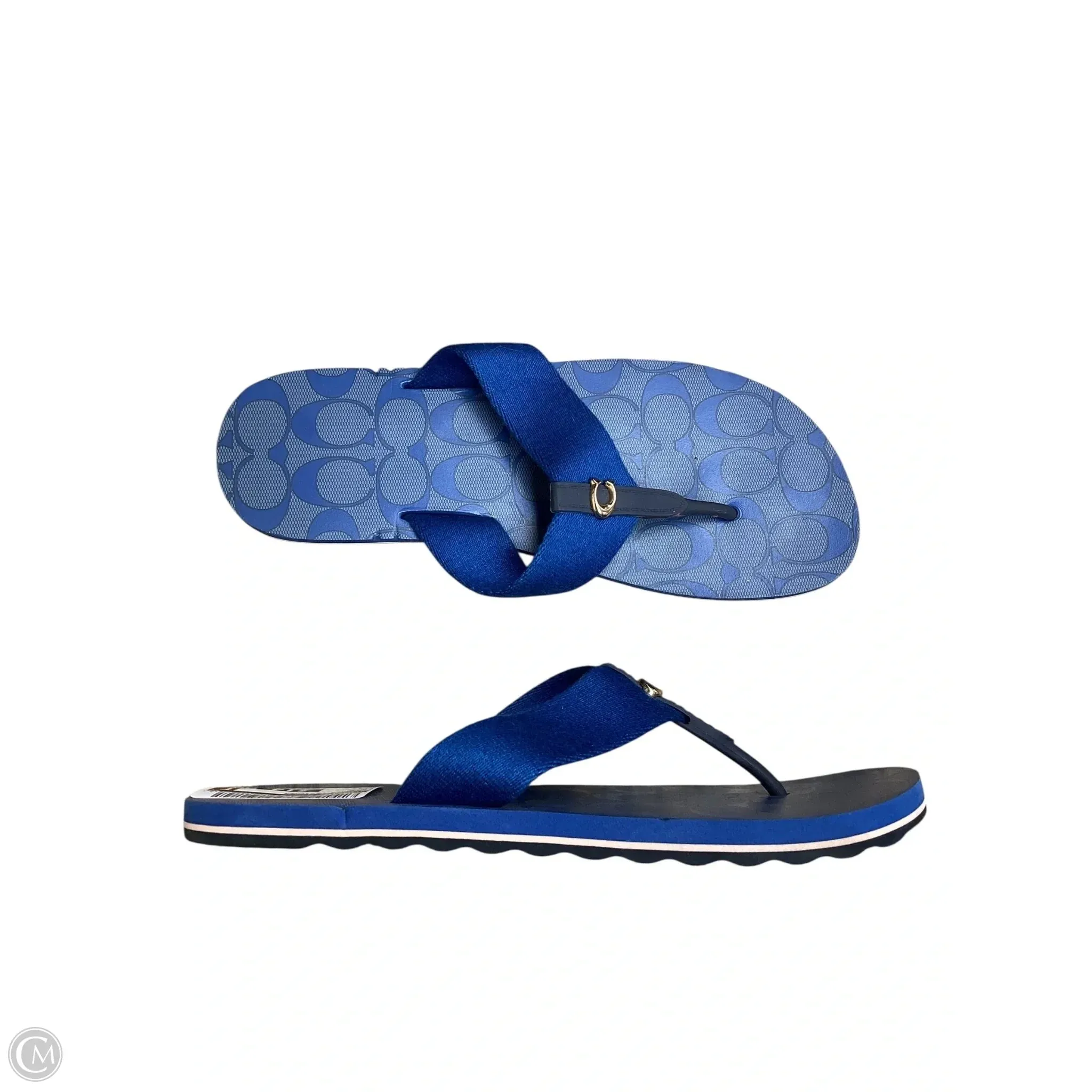 Sandals Designer By Coach In Blue, Size: 7 Breathable Indoor Fitness