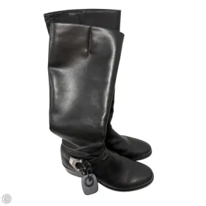 Strong Sole Boots Knee Flats By Via Spiga In Black, Size: 9
