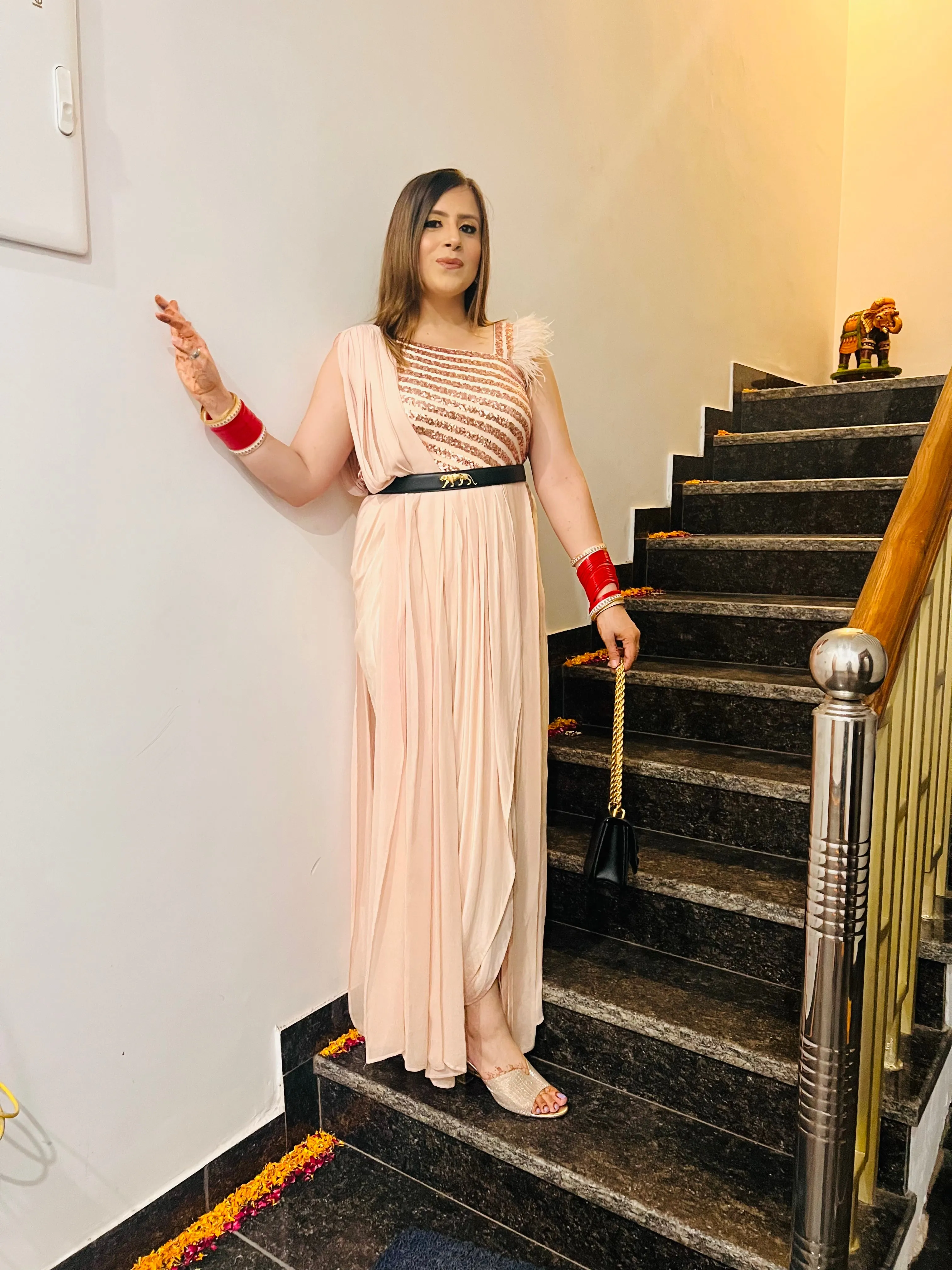 Fawn Sequin Drape
