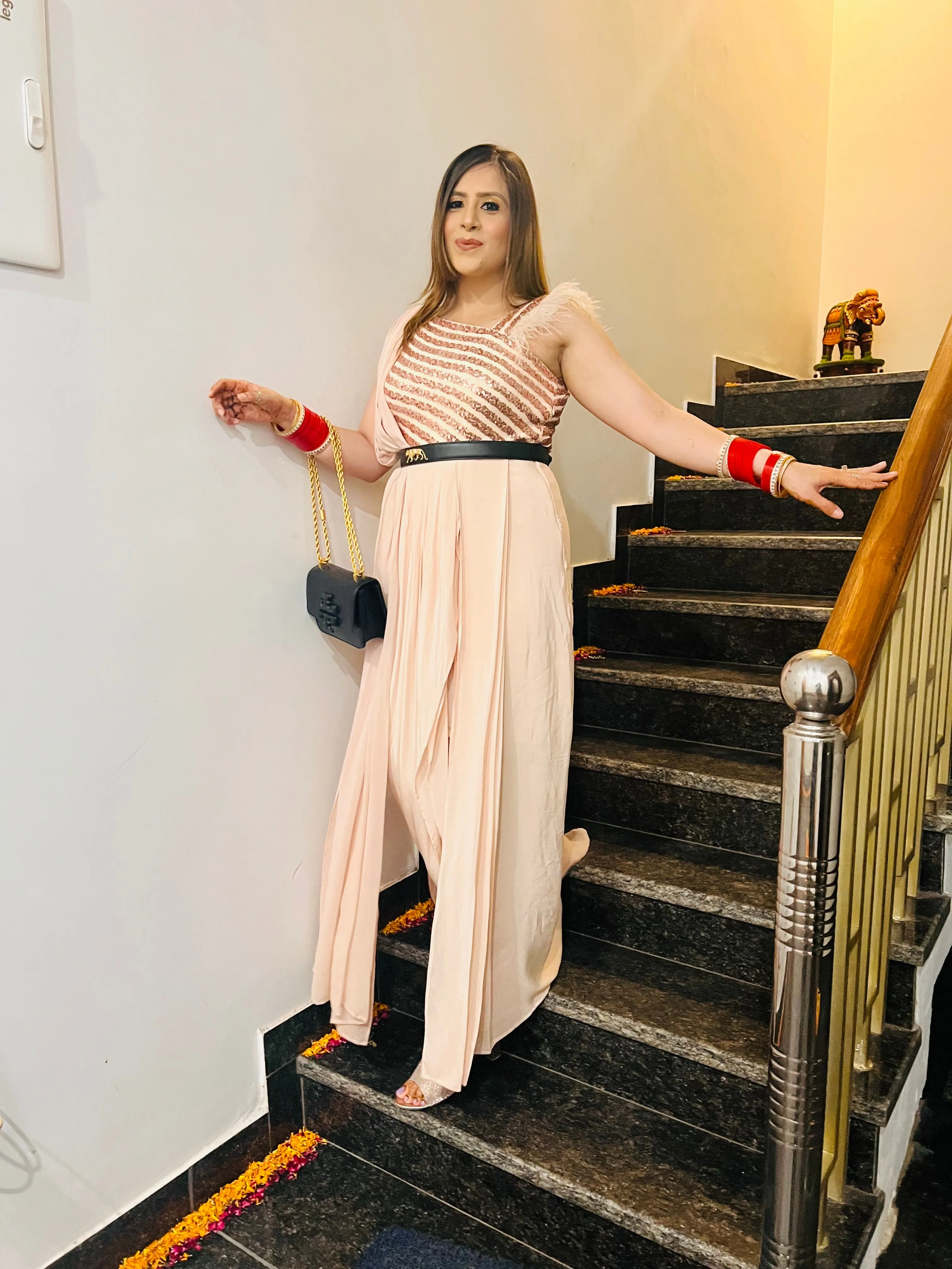 Fawn Sequin Drape