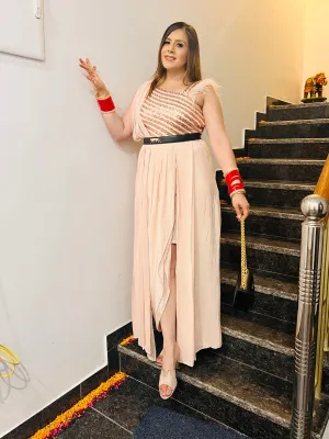 Fawn Sequin Drape