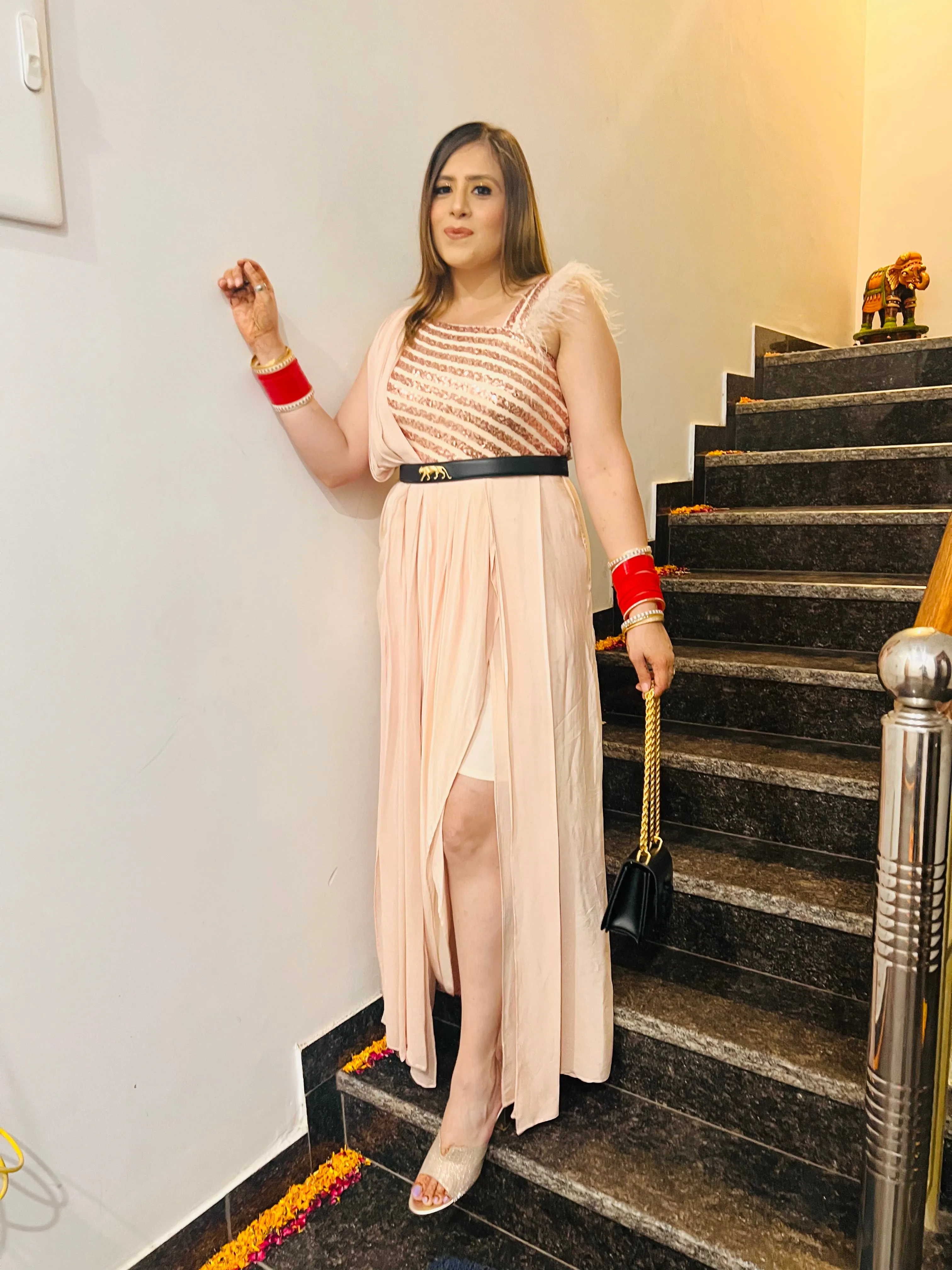 Fawn Sequin Drape