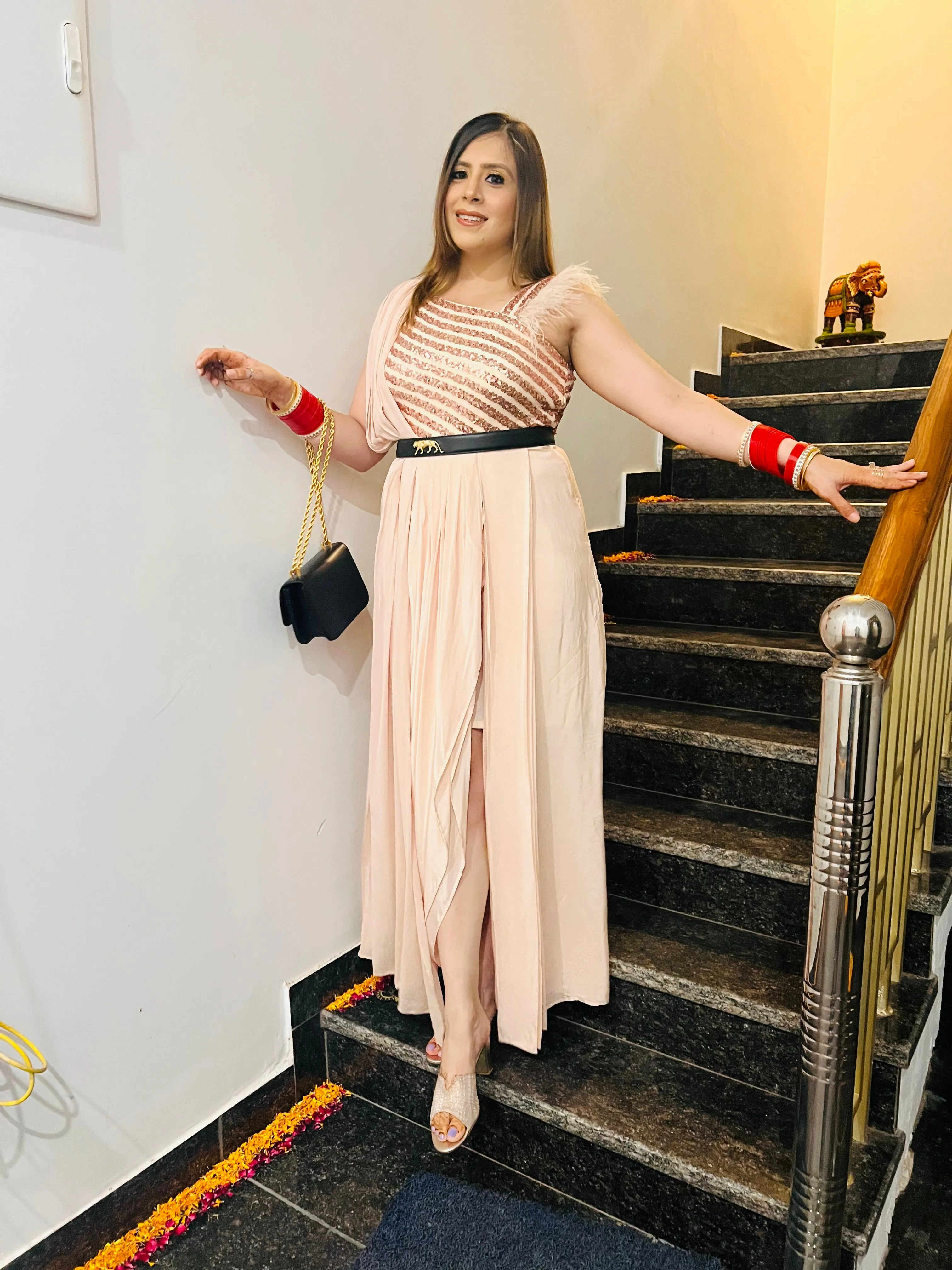 Fawn Sequin Drape