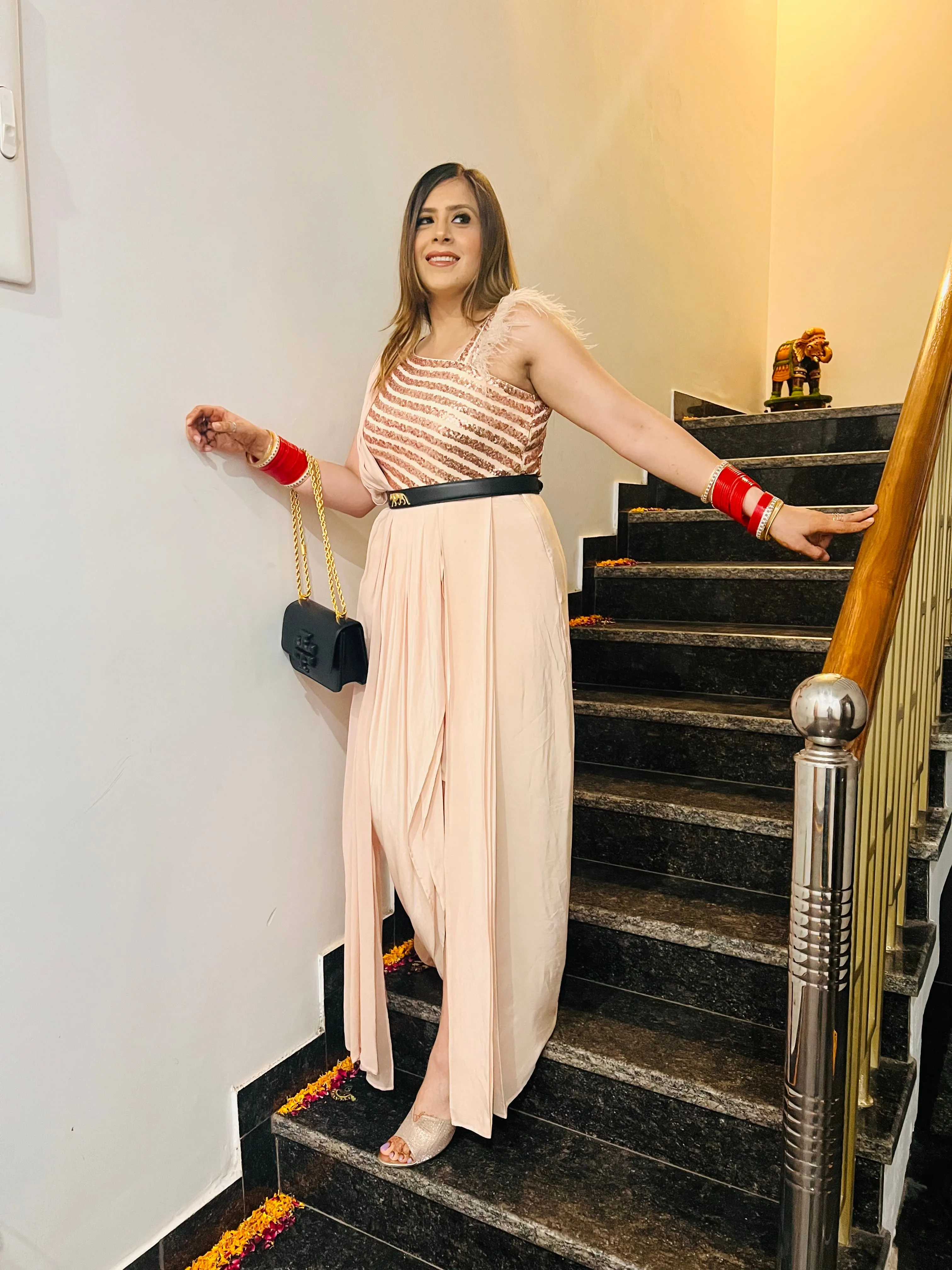 Fawn Sequin Drape