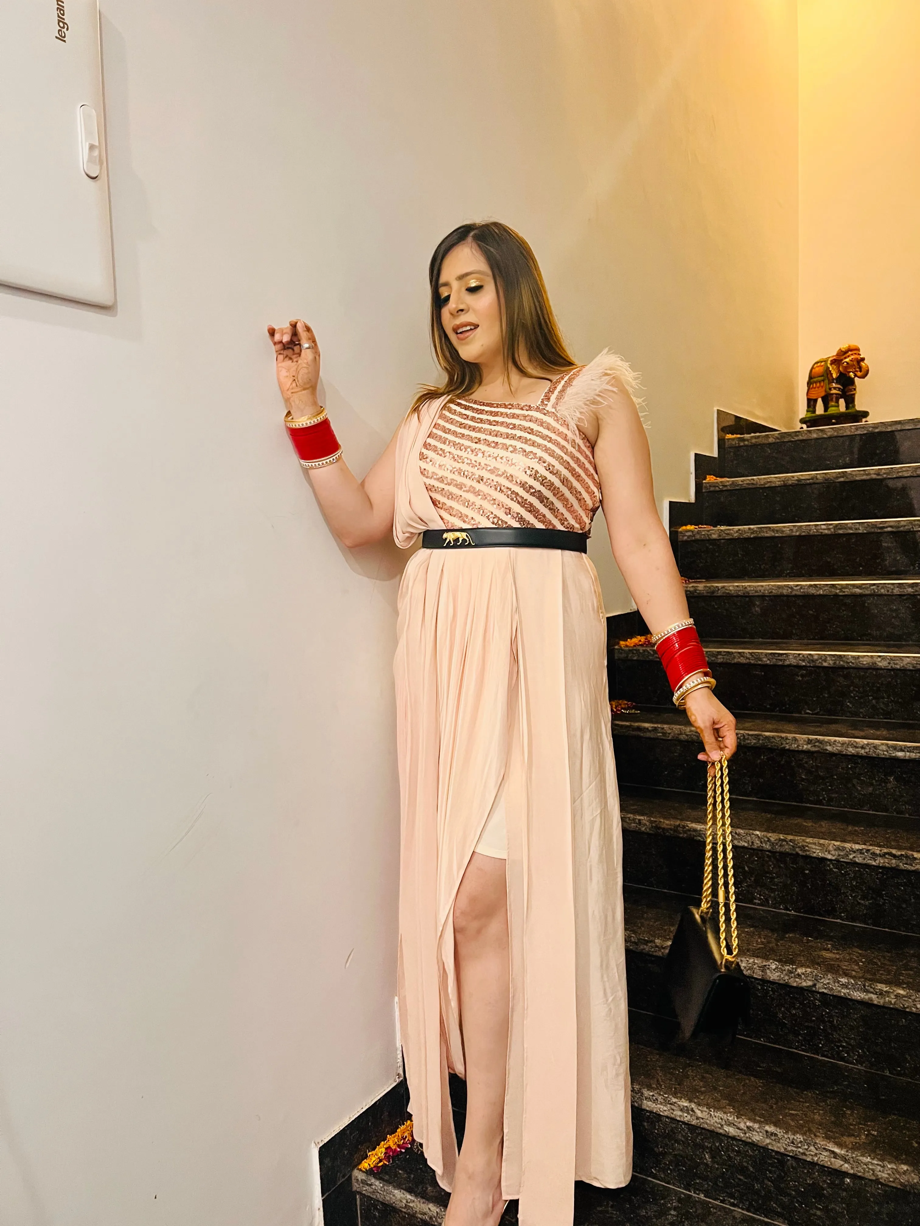 Fawn Sequin Drape